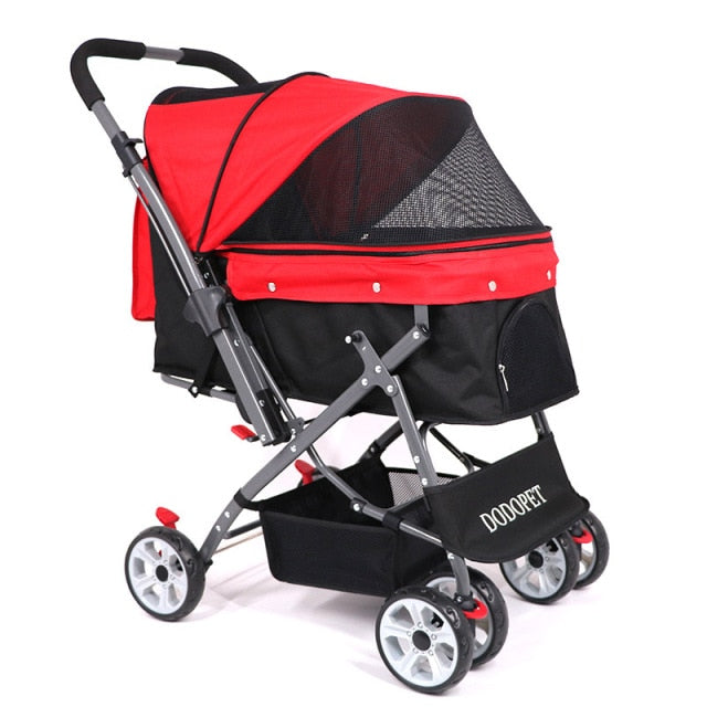 Dog Cat Carrier Pet Buggy Stroller Bag