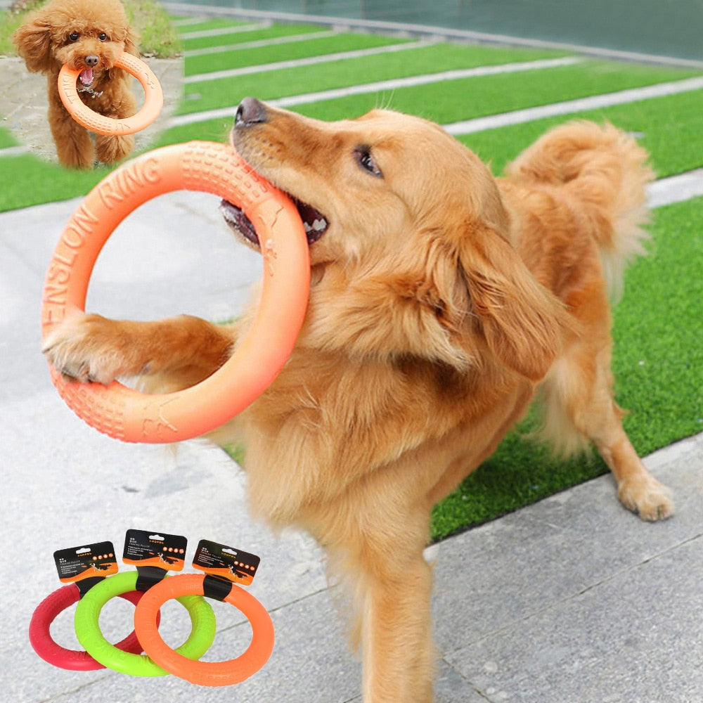 Dog Training Ring Puller Resistant Bite Floating