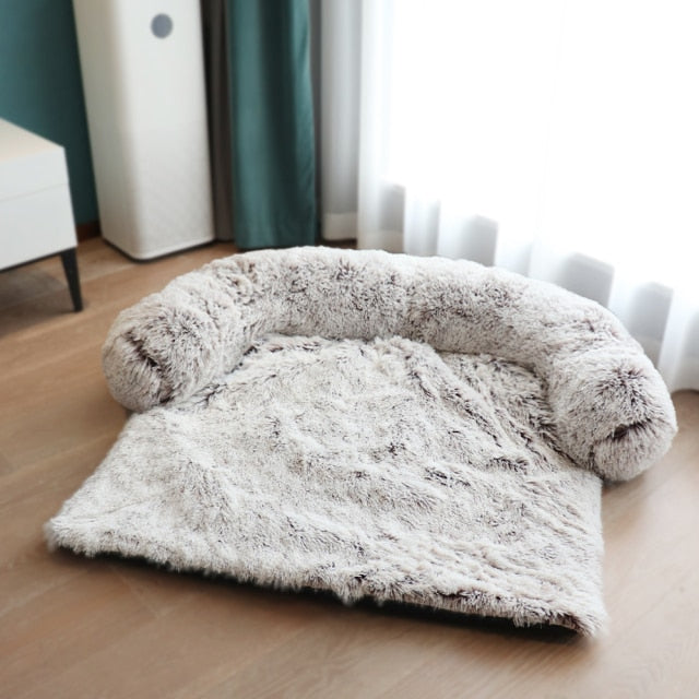 Large Pet Cat Dog Bed Long Plush Warm Bed