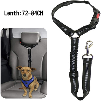 Dog Car Seat Belt Elastic Safety Rope