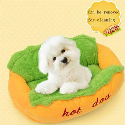 Dog Bed Pet Lounger Hotdog