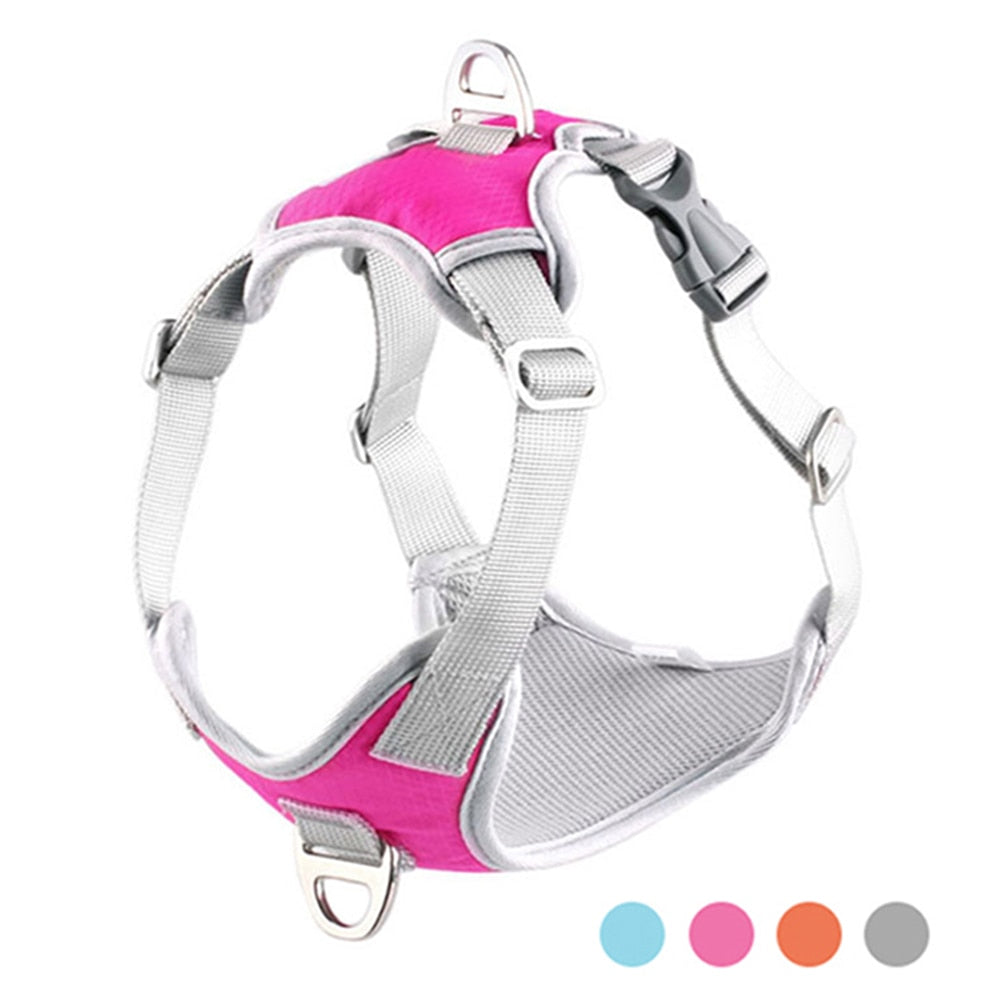 Dogs Harness Collar Breathable Walking Training Pet