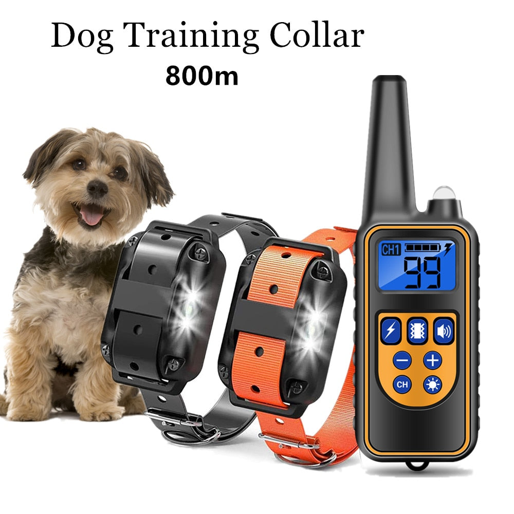 Electric Dog Training Collar 800M Remote Control