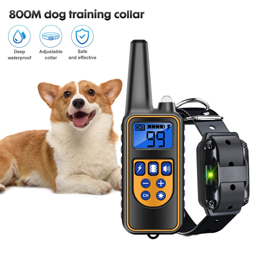 Dog Training Collar 800M Pet Remote Control Device