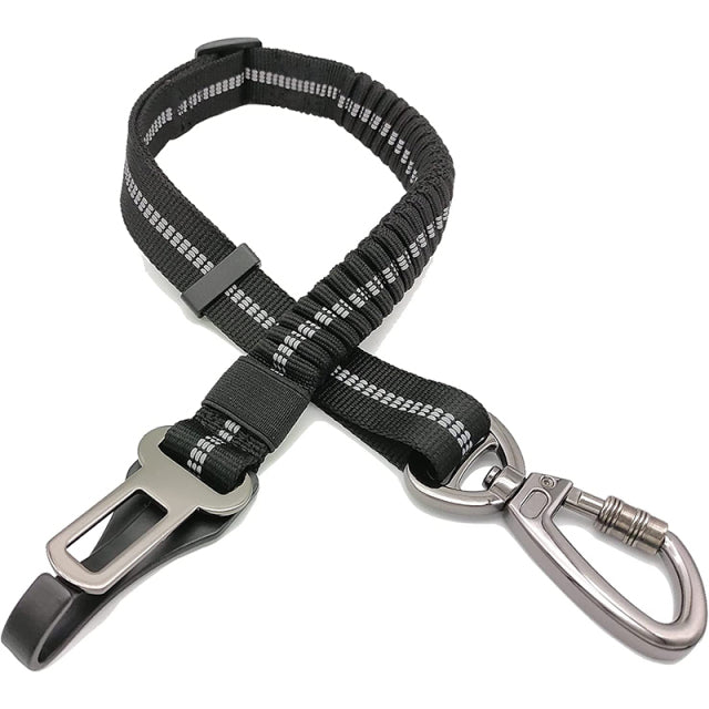Adjustable Dog Seat Belt Enhanced Carabiner