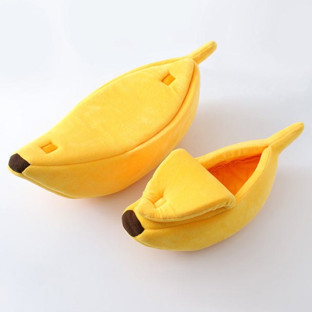 Funny Banana Cat Bed House Cozy Beds