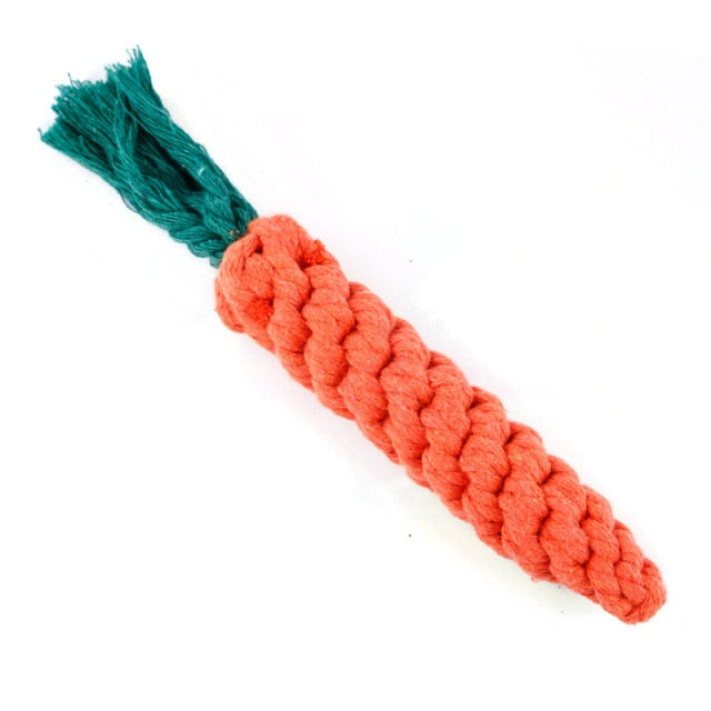 Chew Toy Carrot Shaped Rope Pet Toy