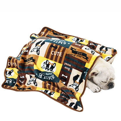 Fashion Flannel Pet Blanket Multicolor