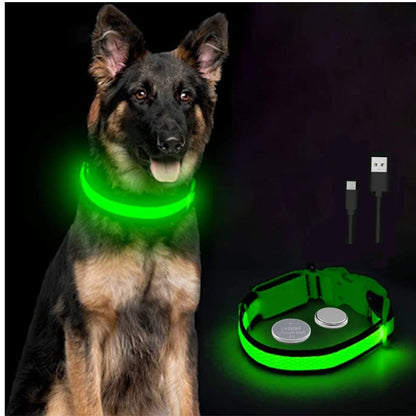 Led Glowing Dog Collar Night Light