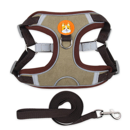 Adjustable Dog Harness Reflective Leash Vest