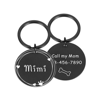 Free Engraved Pet Dog ID Tag Personalized
