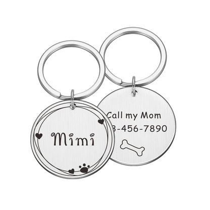 Free Engraved Pet Dog ID Tag Personalized