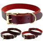 Genuine Leather Dog Collar Durable Real