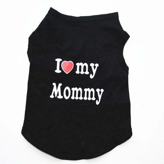 Cute Dogs Vest Shirt Clothes Sleeveless