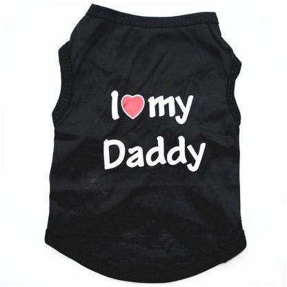 Cute Dogs Vest Shirt Clothes Sleeveless