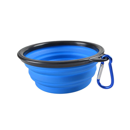 Dog Collapsible Folding Silicone Bowl