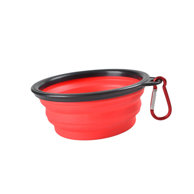 Dog Collapsible Folding Silicone Bowl