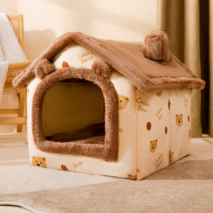 Bed Sleep House Warm Cave Dog Kennel