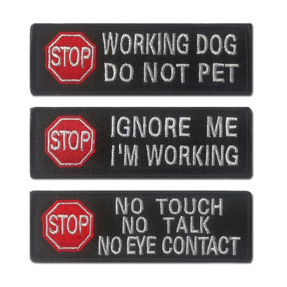 Dog Work Harness Patch Embroidery