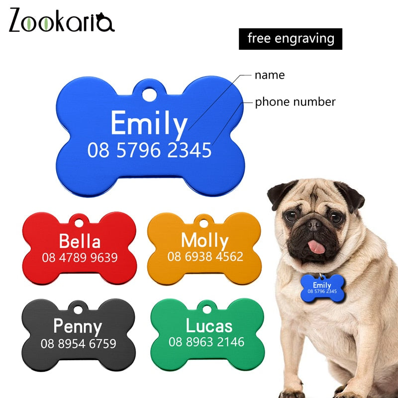 Anti-lost Dog Collars Dog Name ID Tags Lost Dog Tags