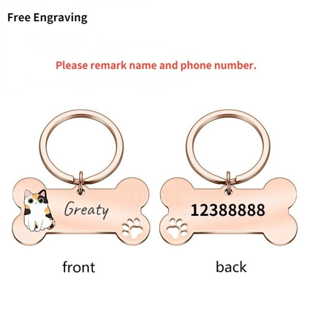 Anti-lost Dog ID Tag Free Engraved