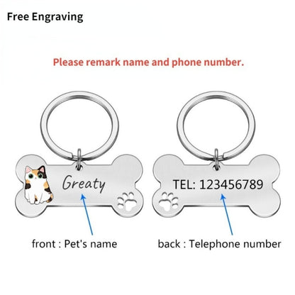 Anti-lost Dog ID Tag Free Engraved