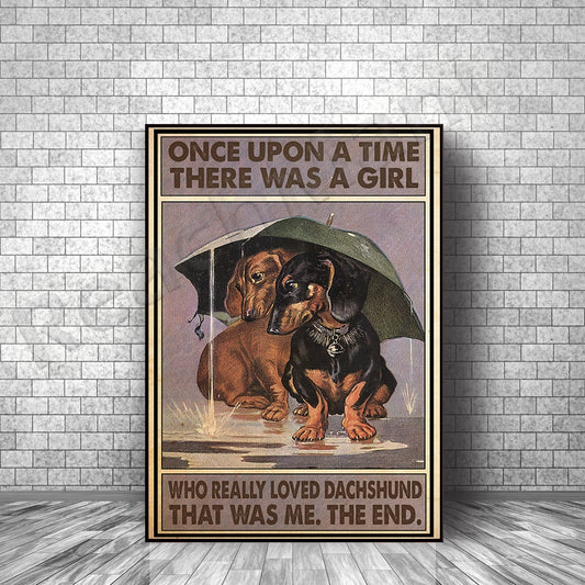 Dachshund Dog Poster Wall Decoration