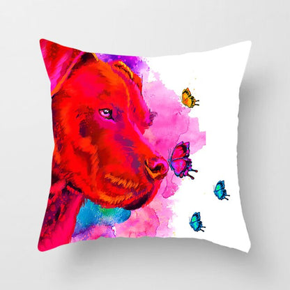 Dog printed home decorative pillow Case