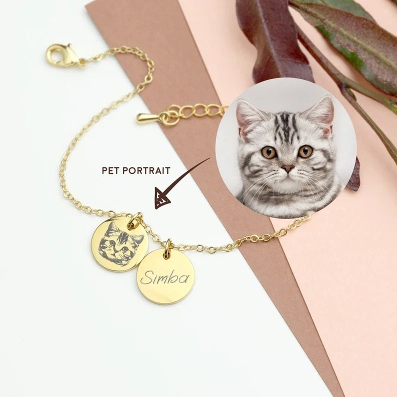 Personalized Custom Pet Portrait Bracelet