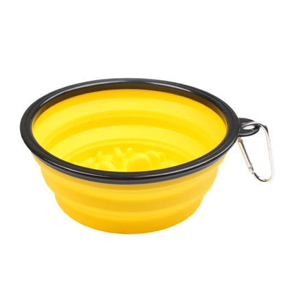 Travel Slow Food Bowl for Dogs Foldable