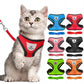 Cat Adjustable Harness Polyester Mesh Leash