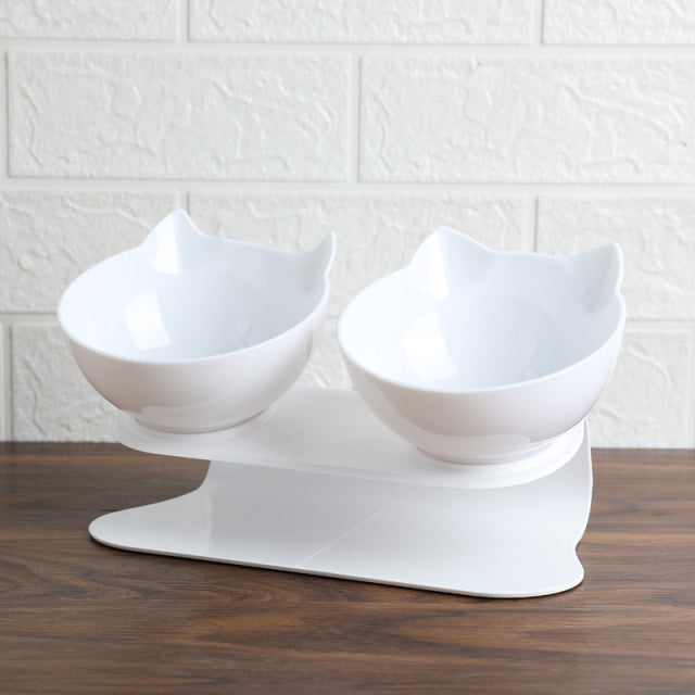 Non-slip Double Bowls With Stand For Dogs Feeders