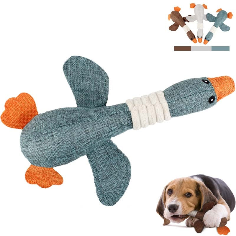 Big Goose Shape Dog Chewing Ball Toy Soft