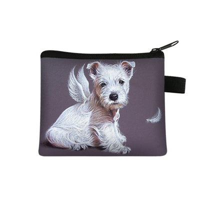Westie Dog Painting Coin Pouch