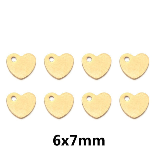 Heart Shaped Stainless Steel Charms Pendant