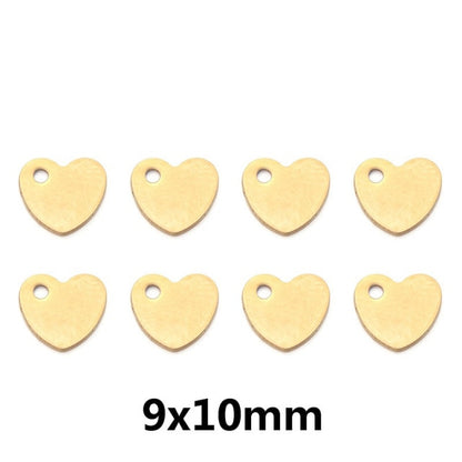 Heart Shaped Stainless Steel Charms Pendant