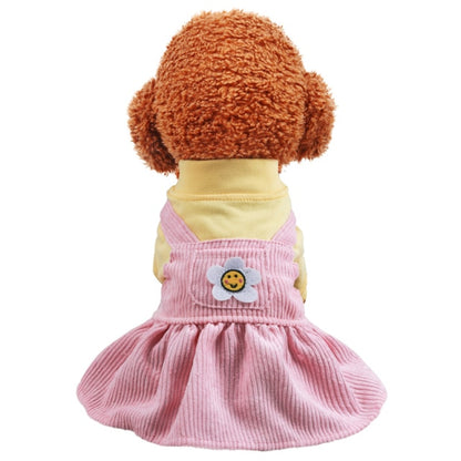 Dog Clothes Smiley Sunflower Couple Outfit Dress