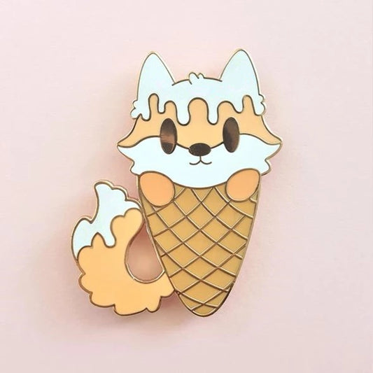 Ice Cream Cone Dog Badge