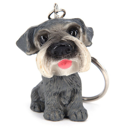 3D Resin Cute Dog Key Chain
