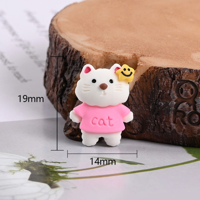 Mini Resin Cute Cartoon Dog Flatback