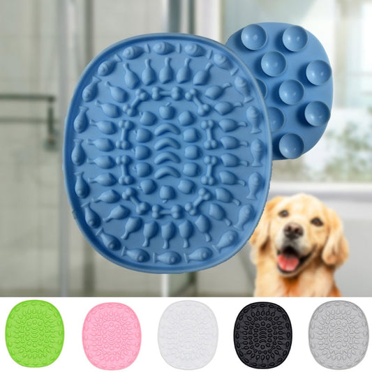 Silicone Pure Color Feeder Dog Lick Mat Bathing