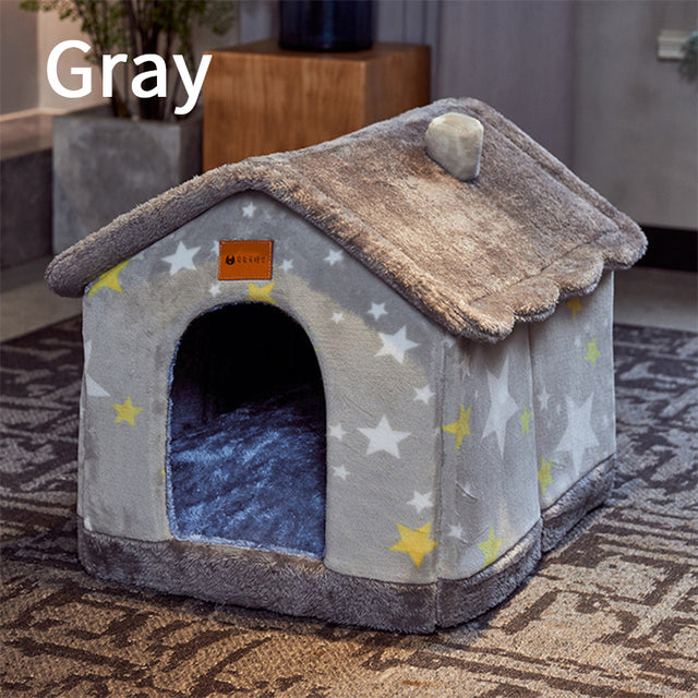 Foldable Dog House Bed Winter