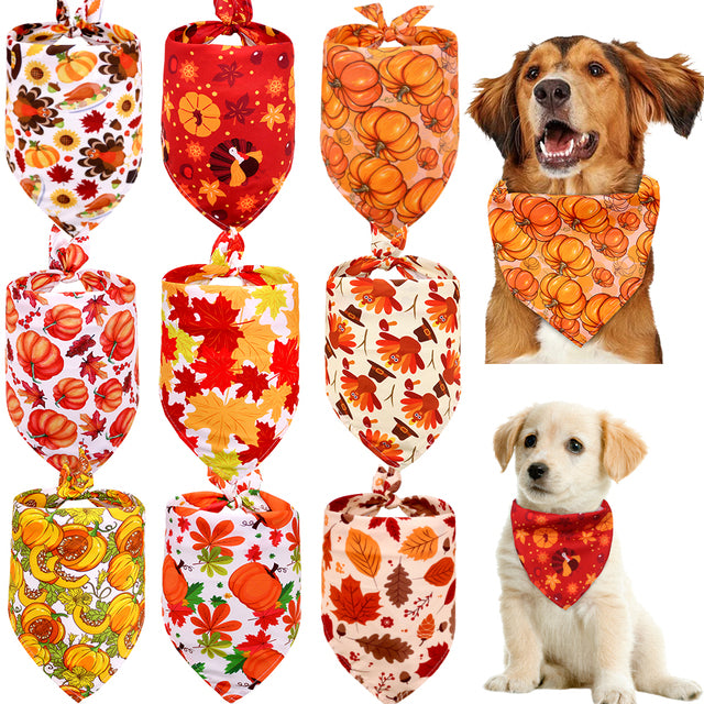 Dog Bandana Thanksgiving  Scarf