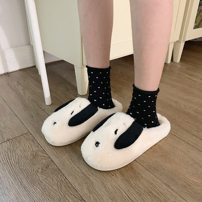 Dog Fluffy Faux Fur Slippers For Home Girl