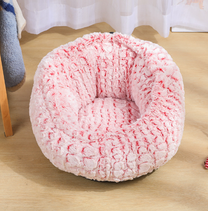 Round Bed Adjustable Drawstring Dog Cushion