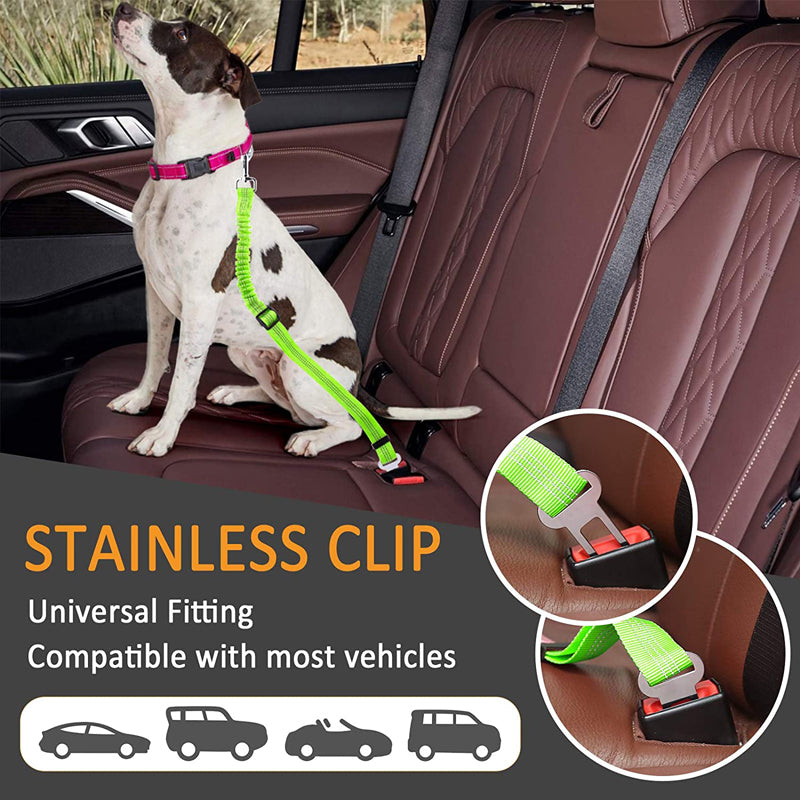 Adjustable Dog Car Seat Belt Leads Elastic