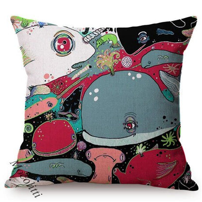 Colorful Painting Cartoon Animal Cover