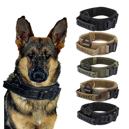 Double Buckle Tactical Dog Collar Military Training