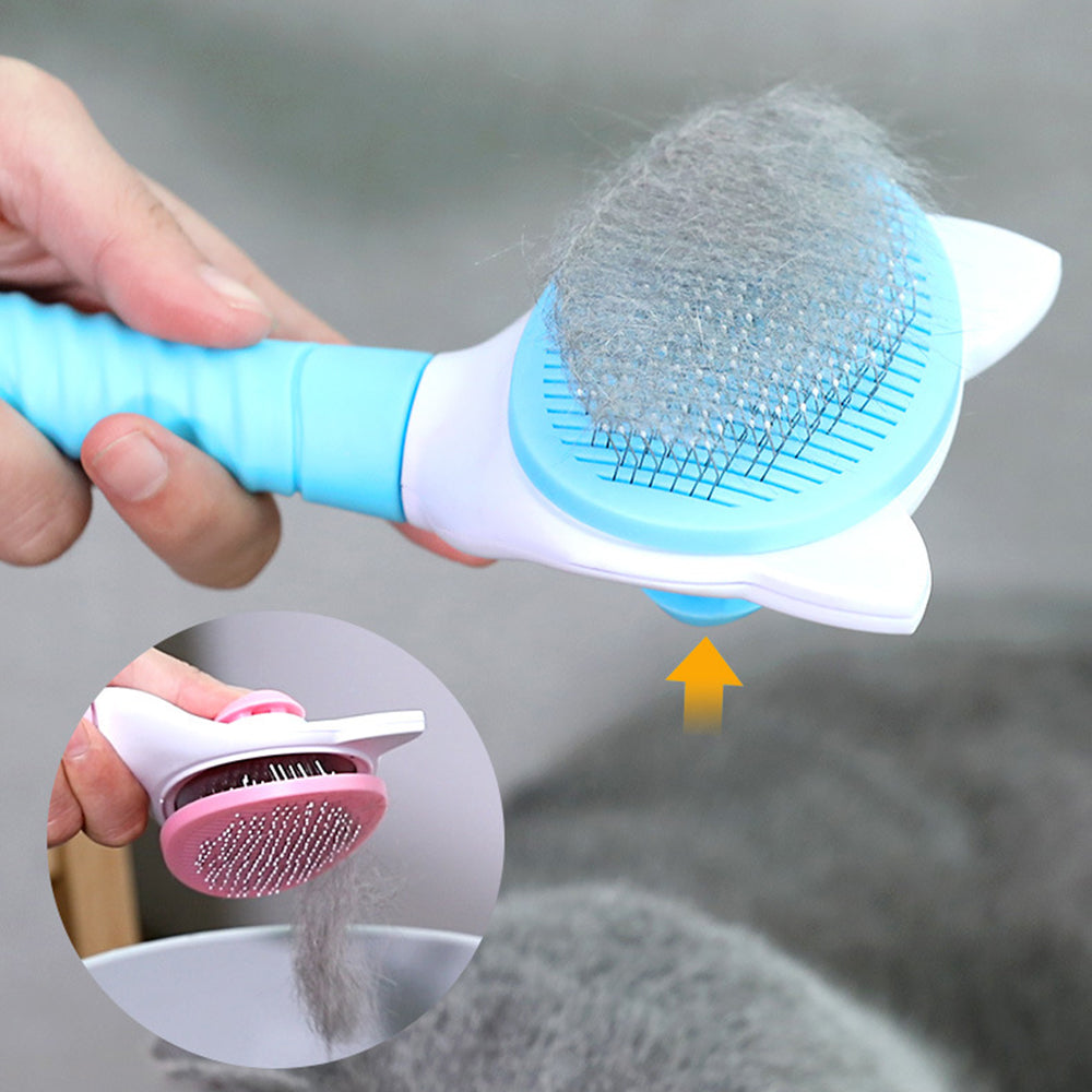 Self Cleaning Slicker Brush Cat Brush Pet Grooming