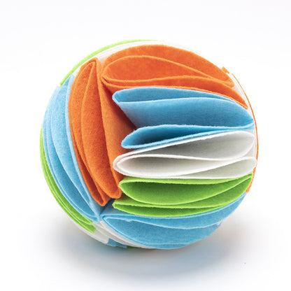Dog Sniffing Ball Mat Foldable Colorful Pet Ball